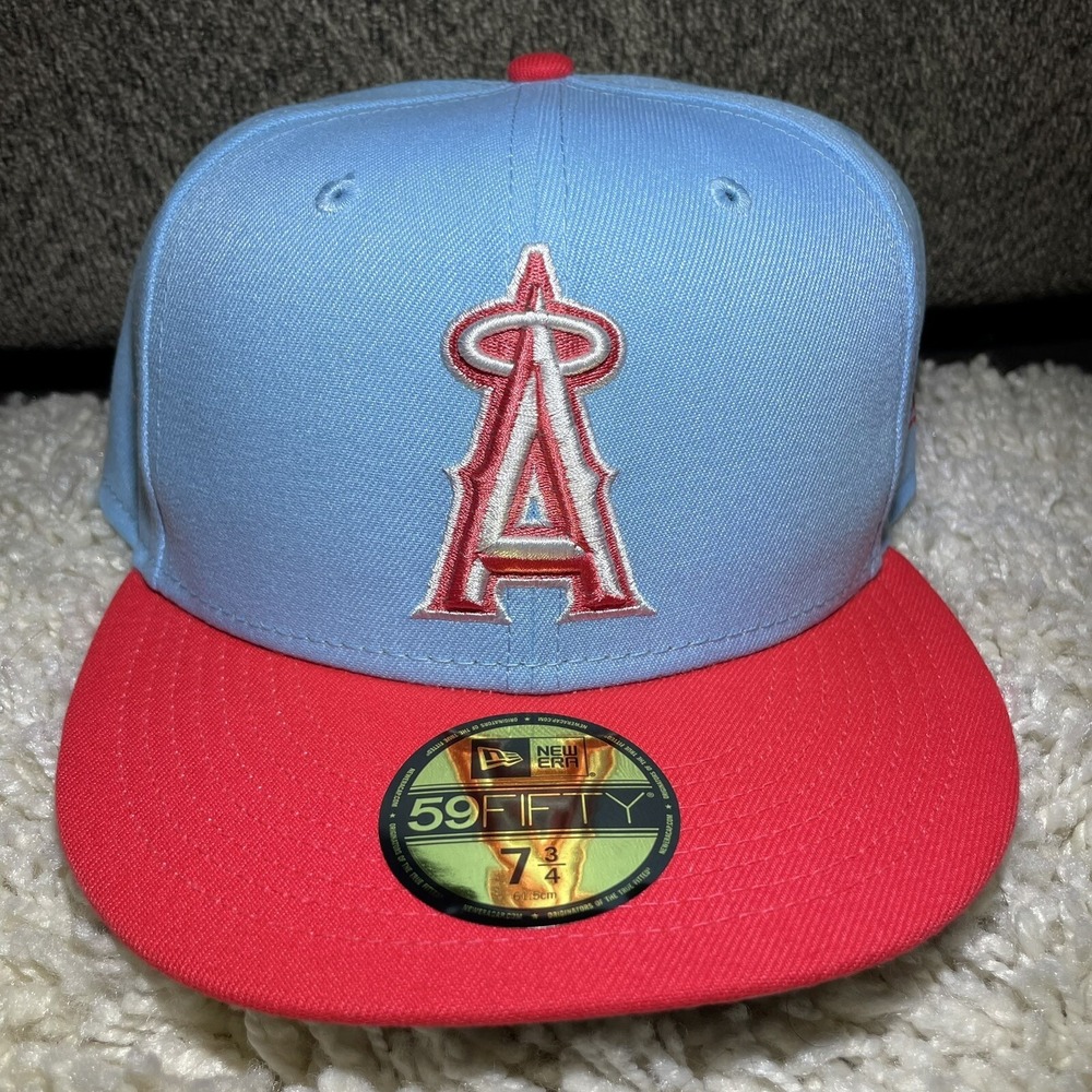 New Era 59FIFTY Size 7 3/4 Los Angeles Anaheim Angels COLOR PACK Fitted Hat Cap